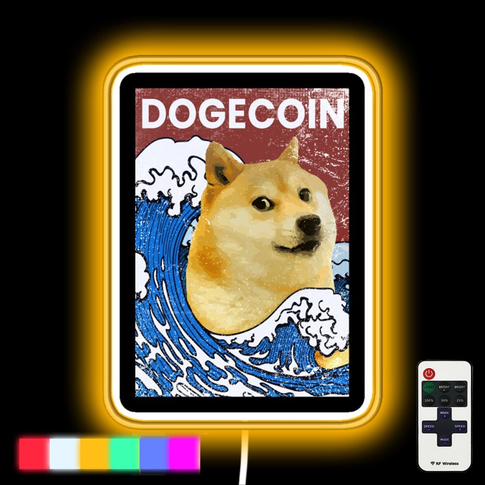 Wave Dogecoin Led Neon Sign - Shineneon
