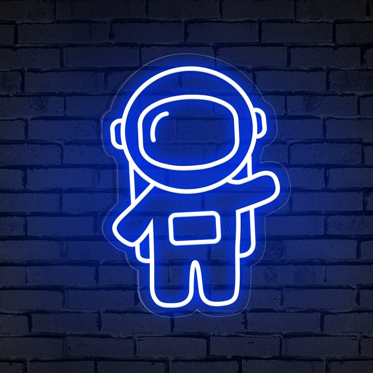 Waving Astronaut Cute Space Led Neon Sign - Shineneon