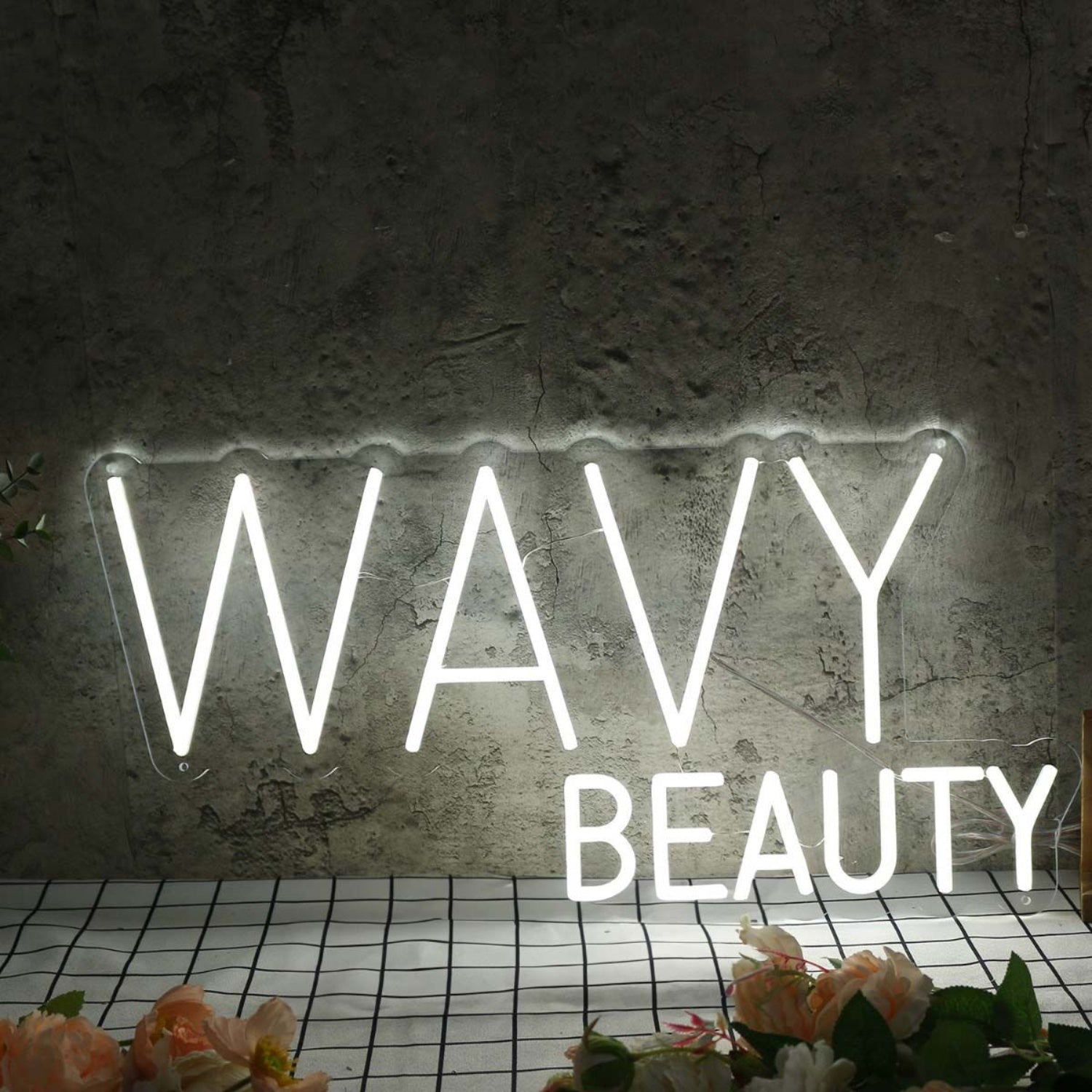 Wavy Beauty White Led Neon Sign - Shineneon