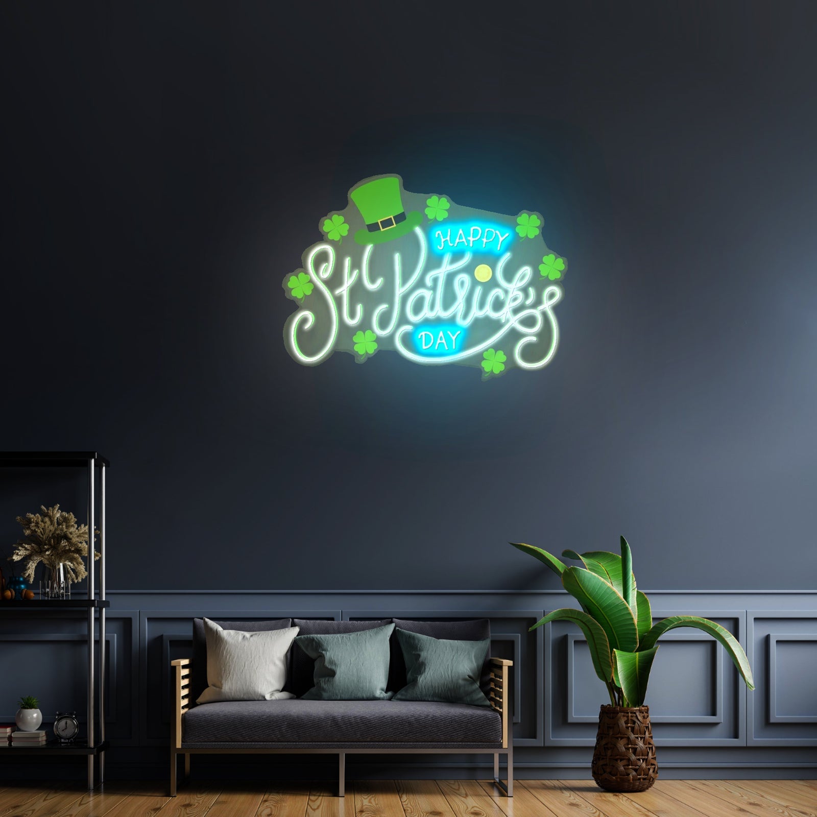 Wavy Merry Christmas Led Neon Acrylic Artwork For Sale - Shineneon