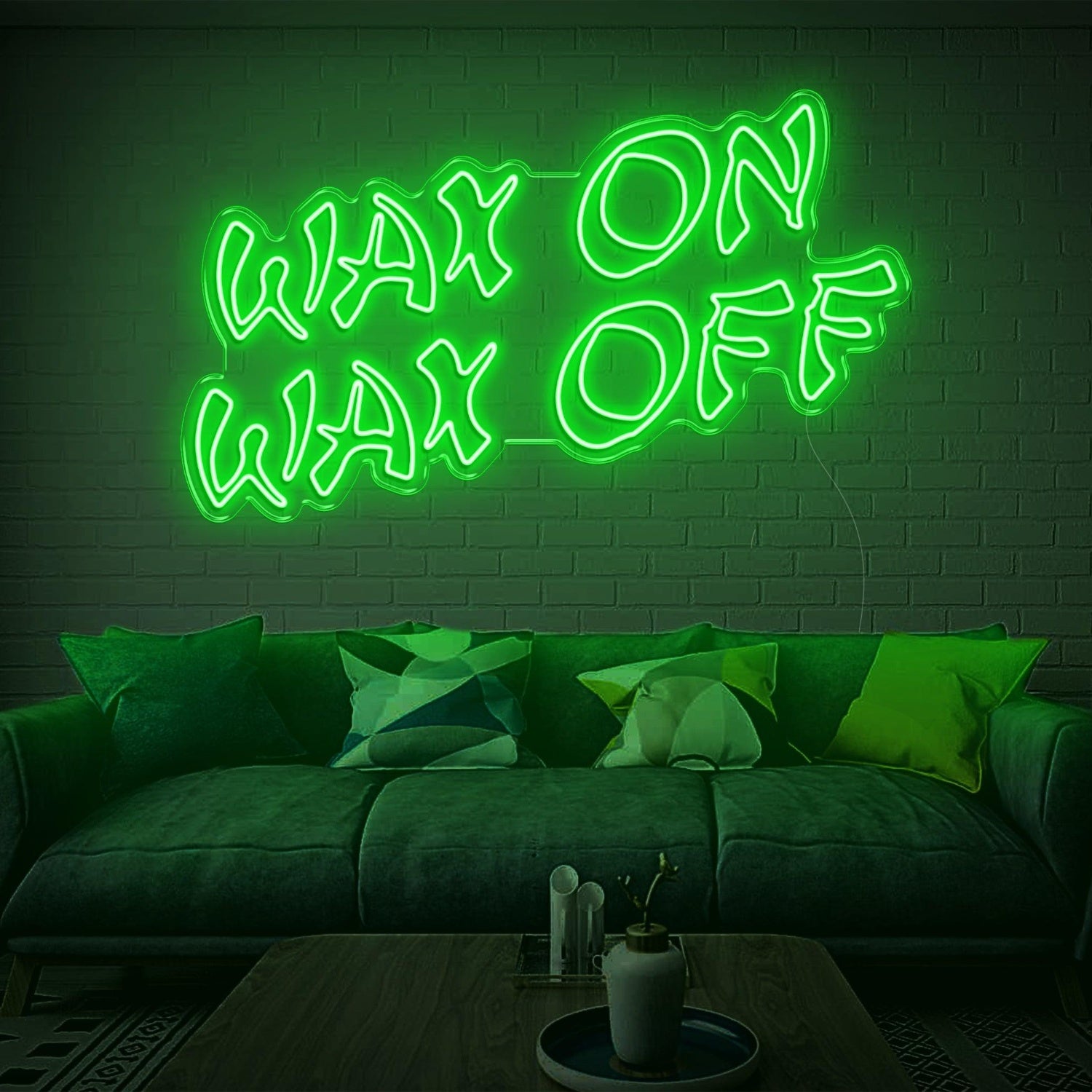 Wax On Wax Off Led Neon Sign Pink Graffiti Style Home Studio Decor | Shineneon