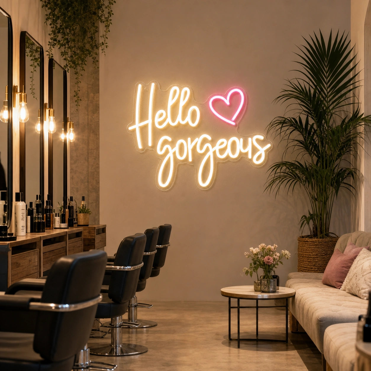 Way Feel Aan Een Bay LED Neon Sign real lifestyle scene