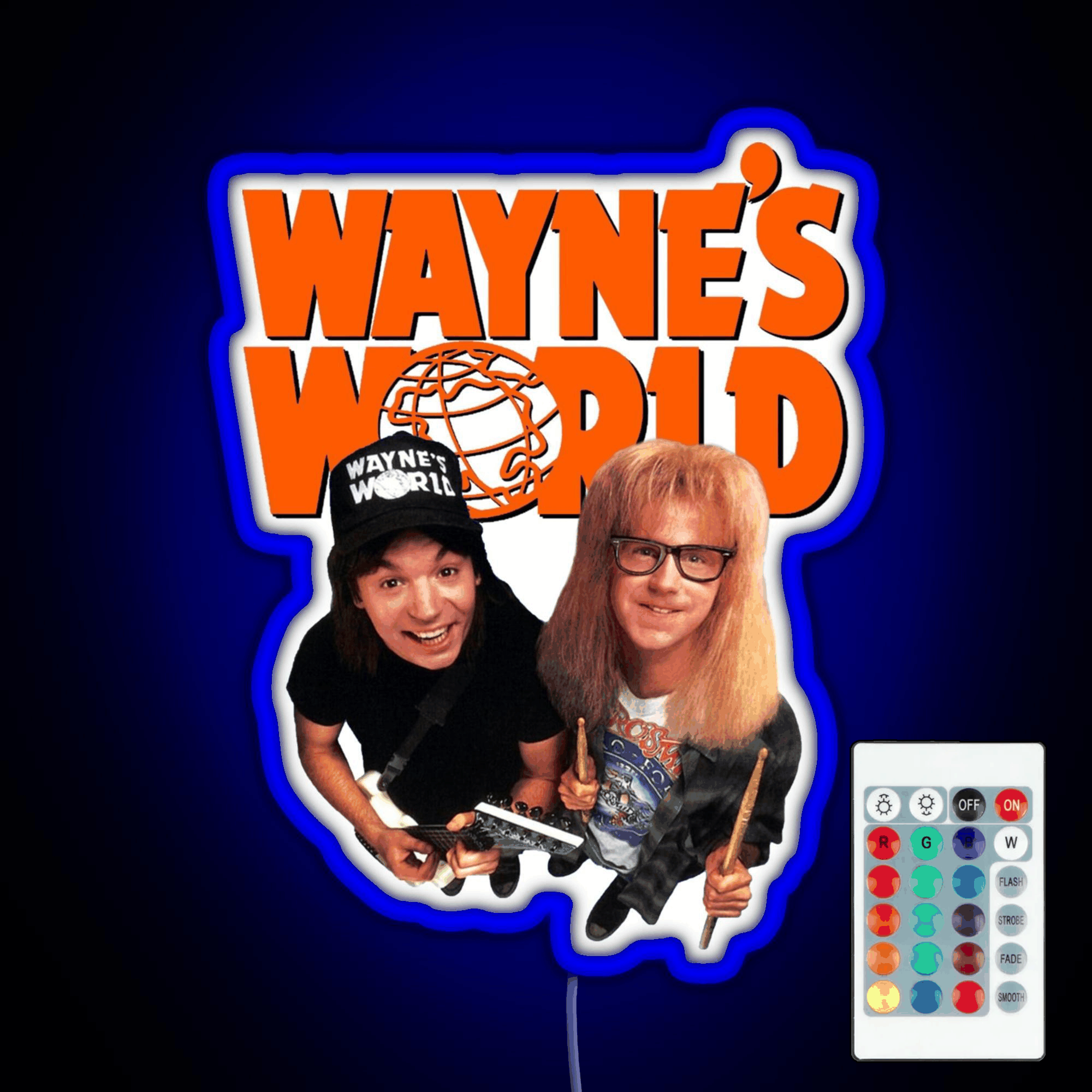 Waynes World Rgb Led Sign