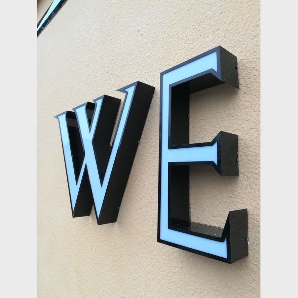 We 3D Frontlit Channel Letters Led Light Sign