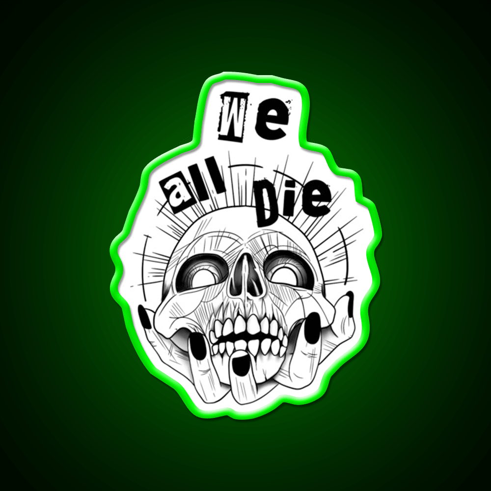 We All Die Nail Salon Led Neon Sign Rgb Color - Shineneon
