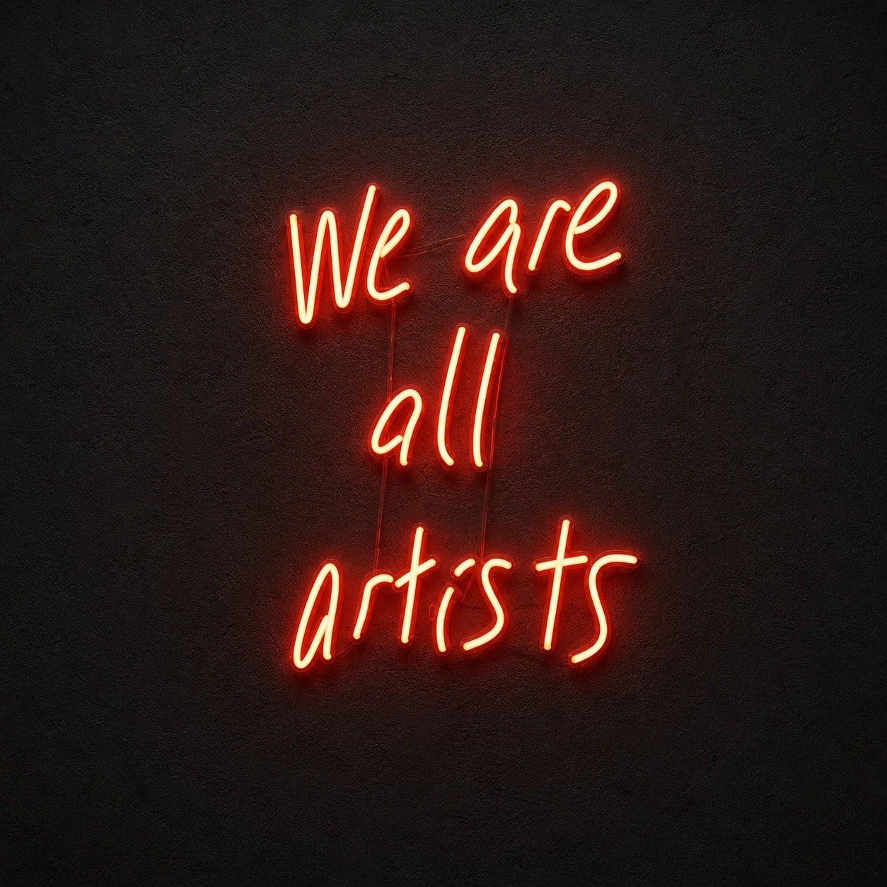We Are All Artists Wall Decor LED Neon Sign main product image