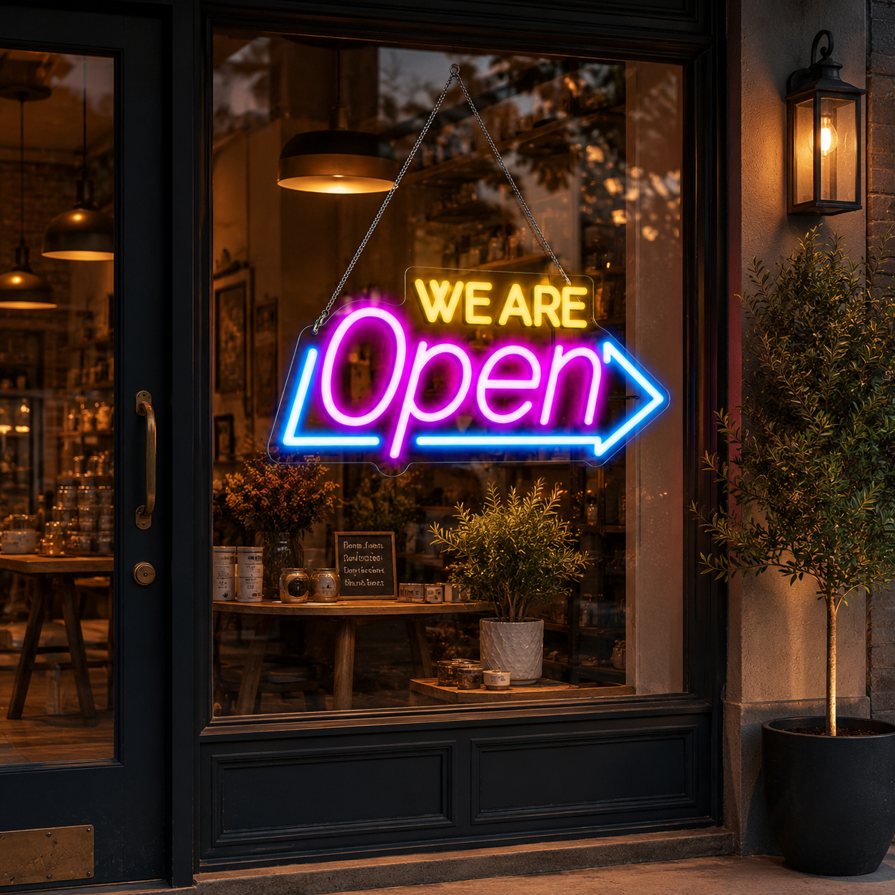 We Are Open LED Neon Sign Home Wall Art - 02 High-Converting Product Image