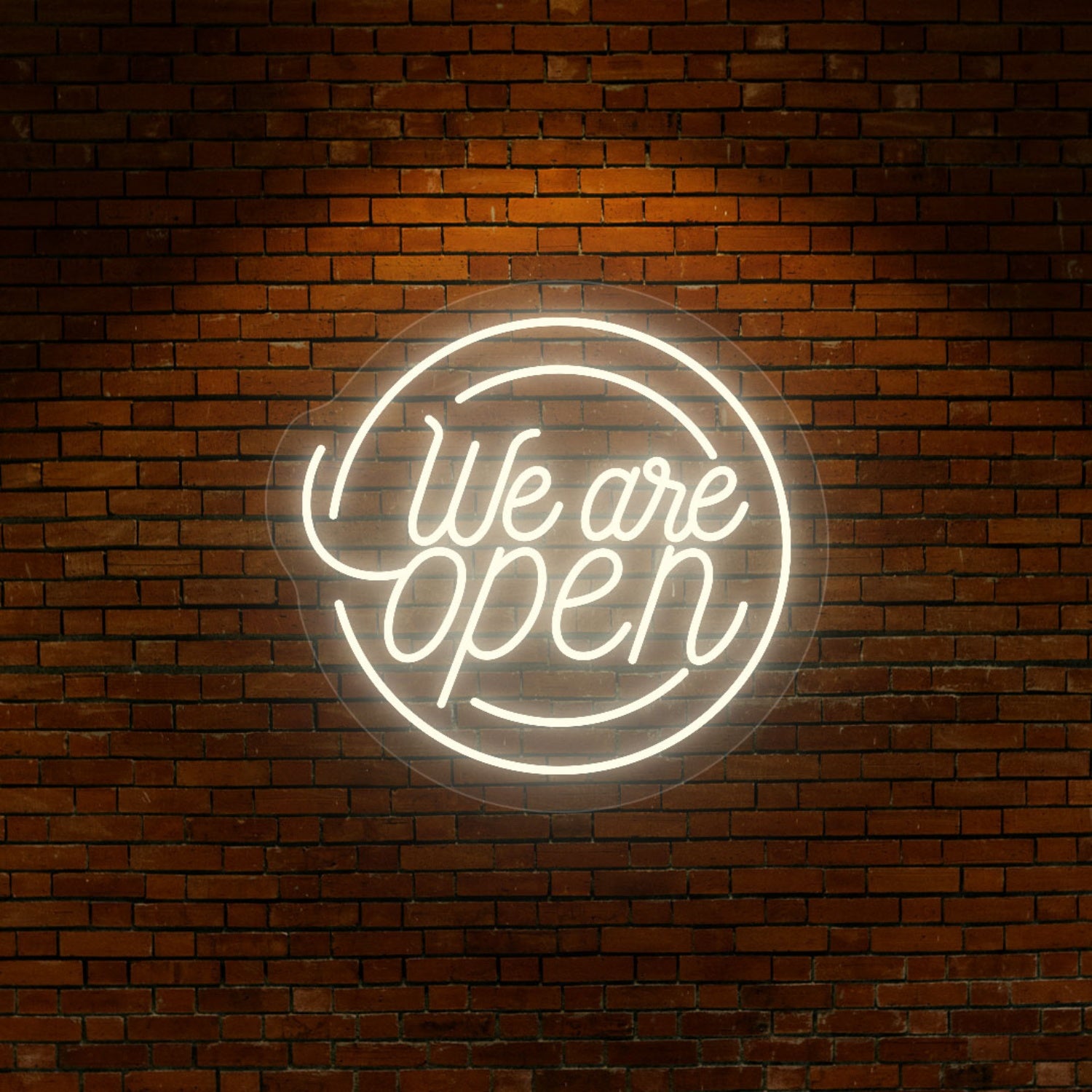 We Are Open Round Led Neon Sign | Shineneon
