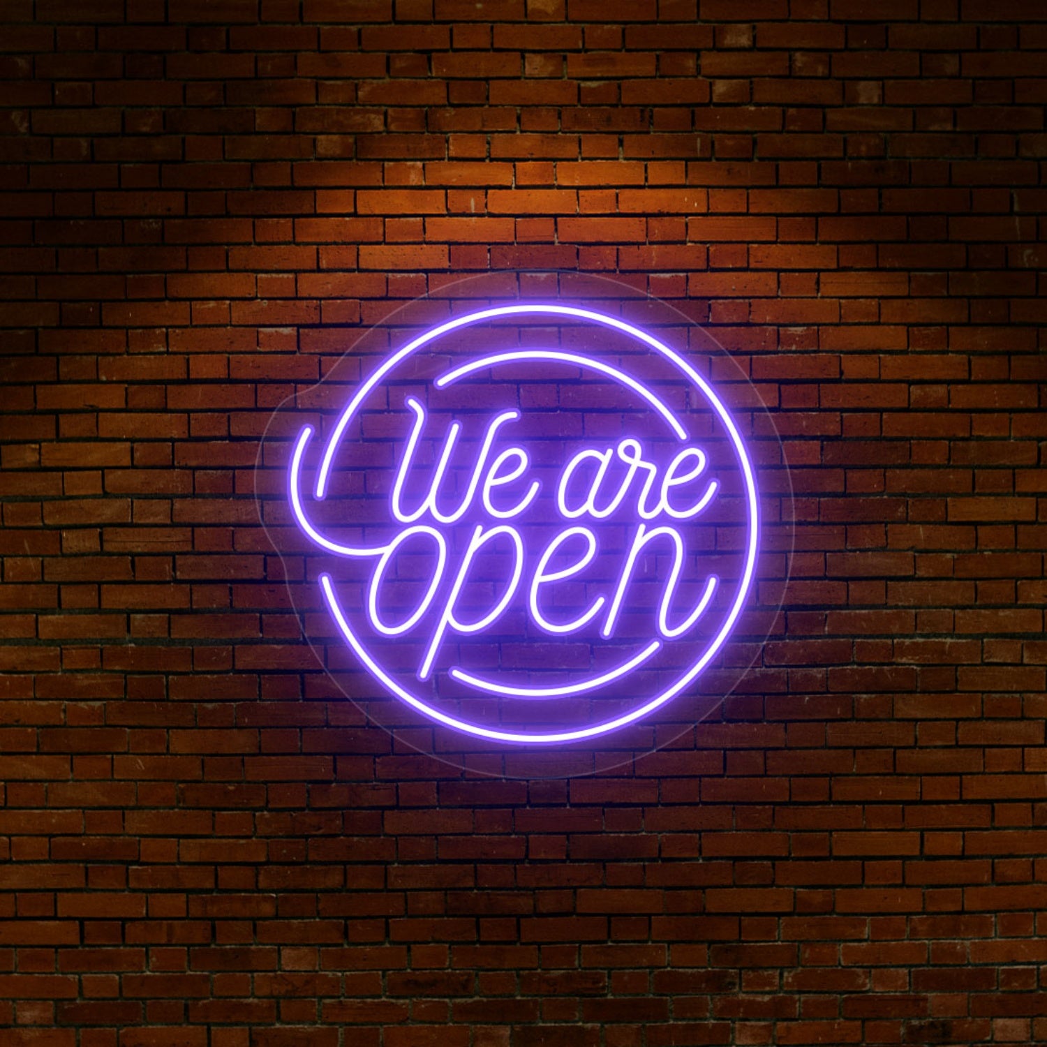 We Are Open Round Led Neon Sign | Shineneon