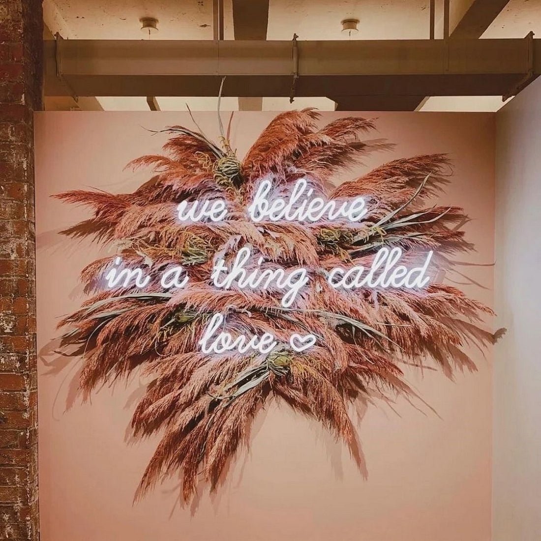 We Believe In A Thing Called Love Led Sign Business Neon Sign - Shineneon