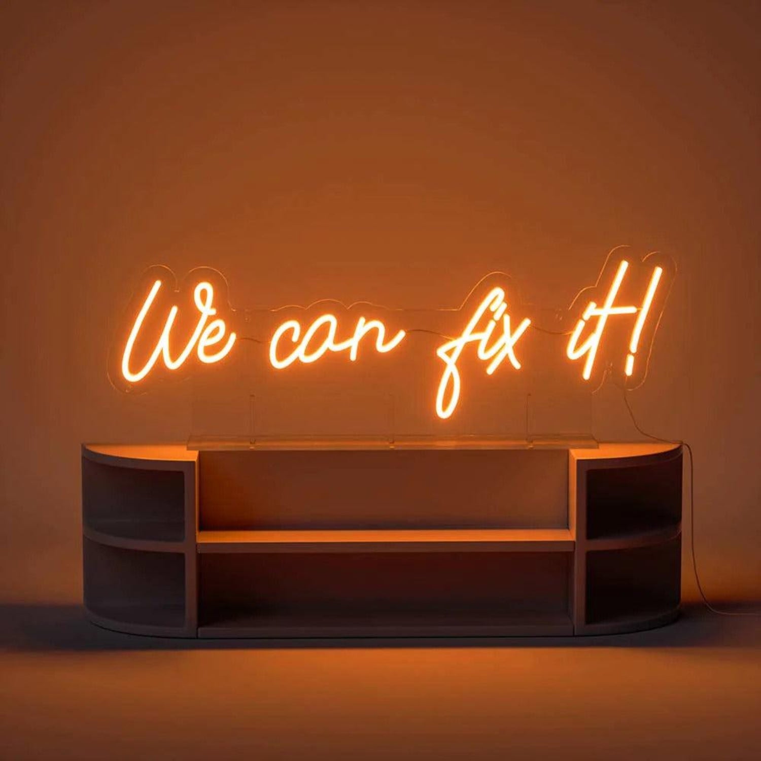 We Can Fix It Warm Yellow Led Neon Sign For Commercial Decor | Shineneon