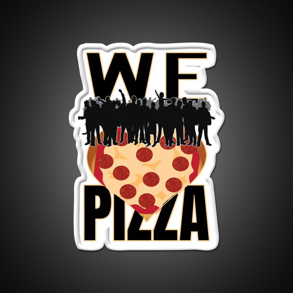 We Love Pizza Fast Food Led Neon Sign For Burger Place Rgb Color