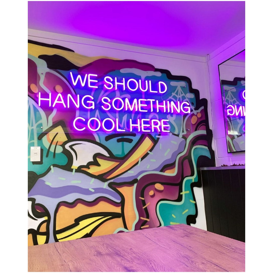 We Should Hang Something Cool Here Led Sign Business Neon Signs
