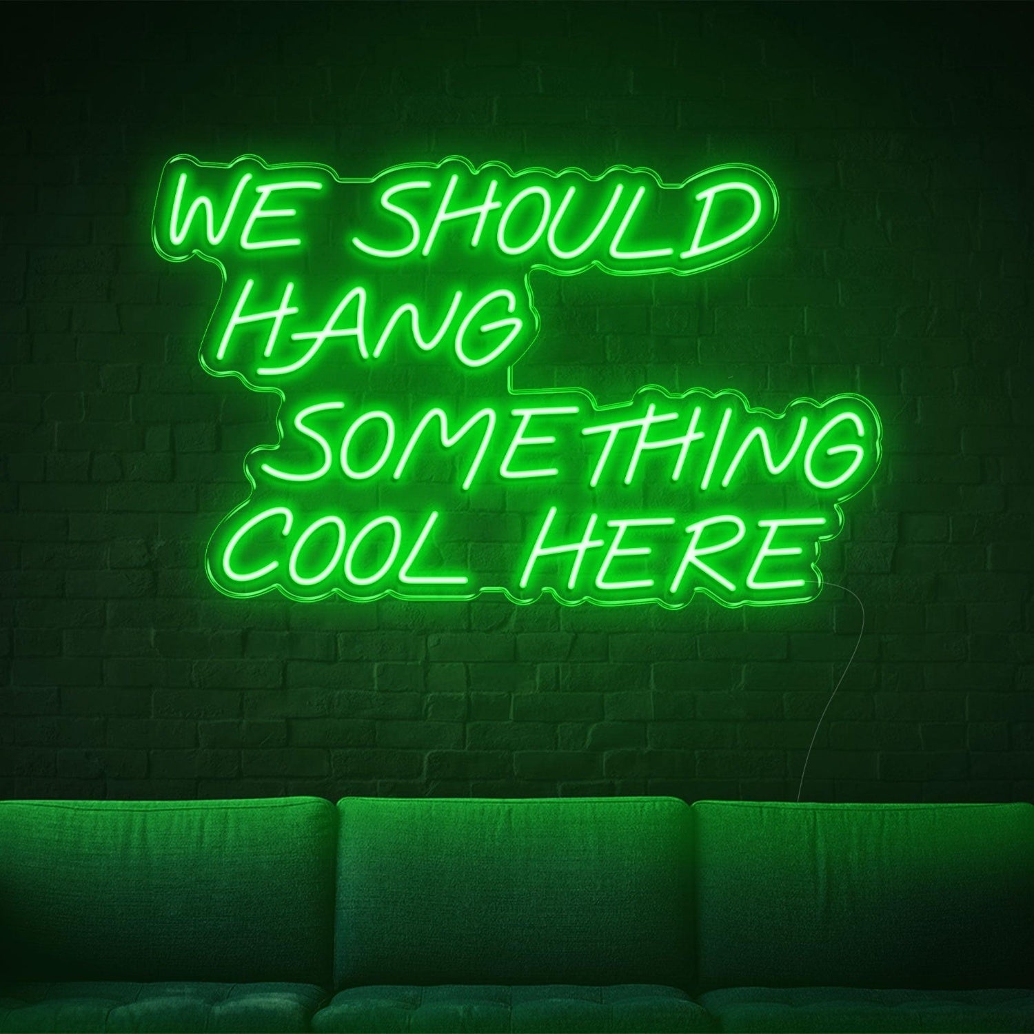 We Should Hang Something Cool Here Warm Yellow Led Neon Sign For Wall Decor | Shineneon
