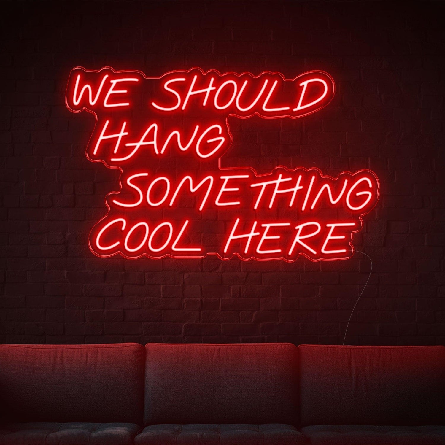 We Should Hang Something Cool Here Warm Yellow Led Neon Sign For Wall Decor | Shineneon
