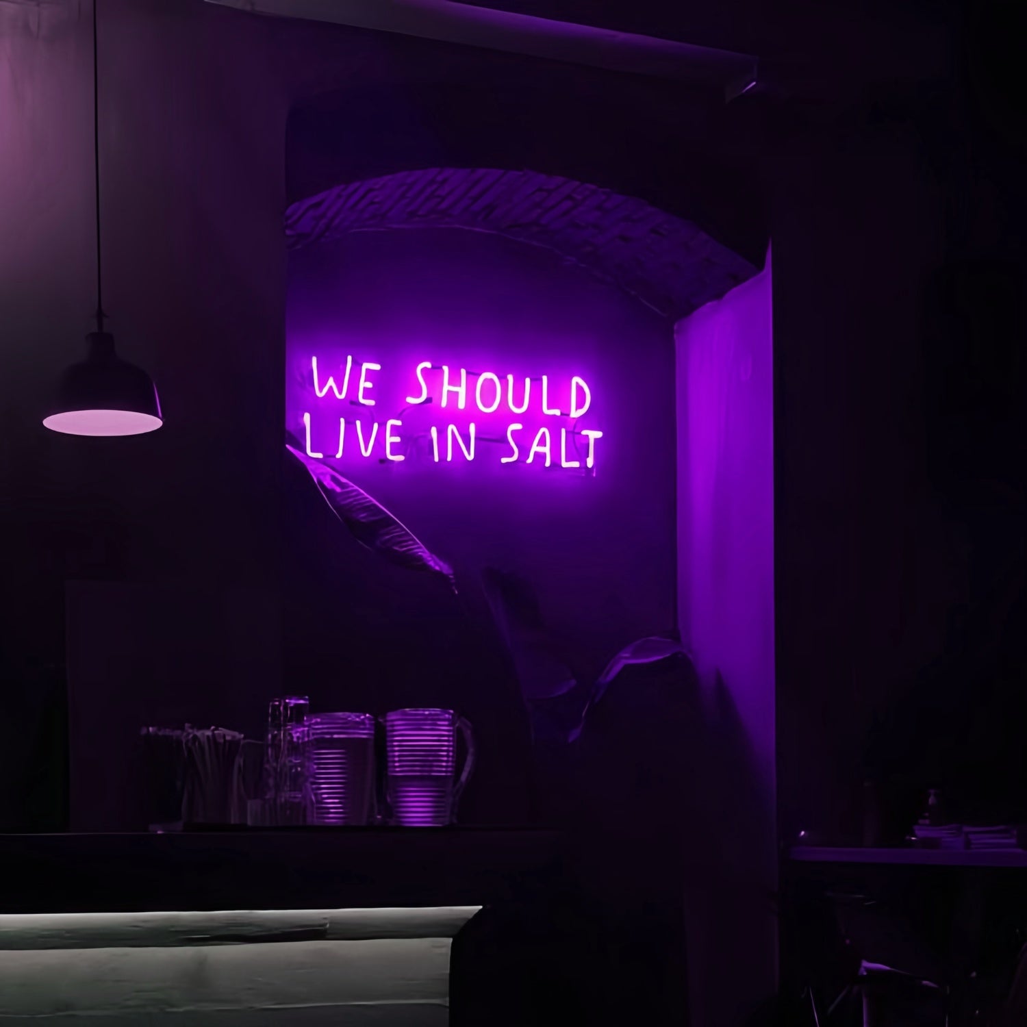 We Should Live In Salt Led Neon Sign Dive Into Adventure With Neon Salt | Shineneon