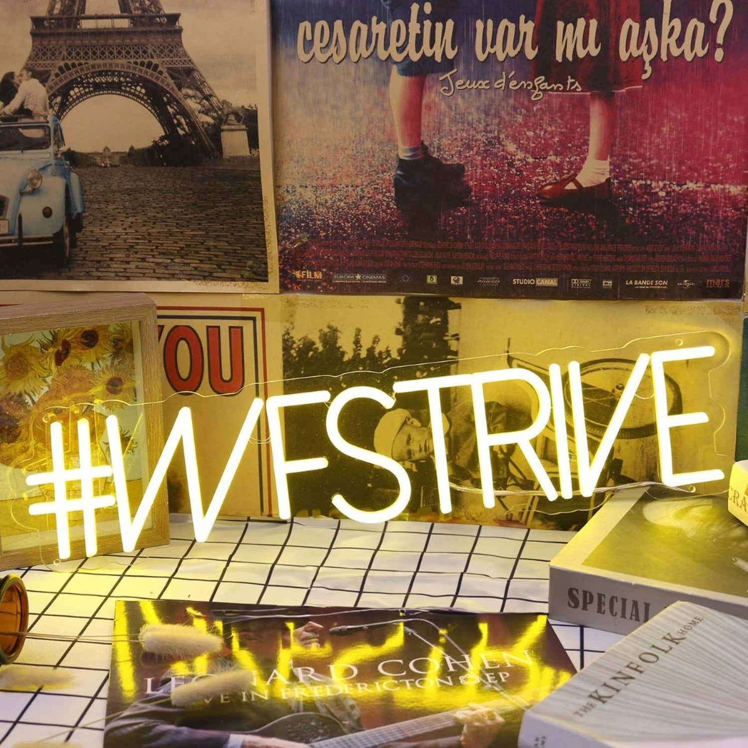 We Strive Yellow Led Neon Sign - Shineneon