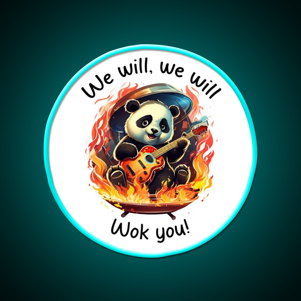 We Will Wok You Led Neon Sign Chinese Food Rgb Color