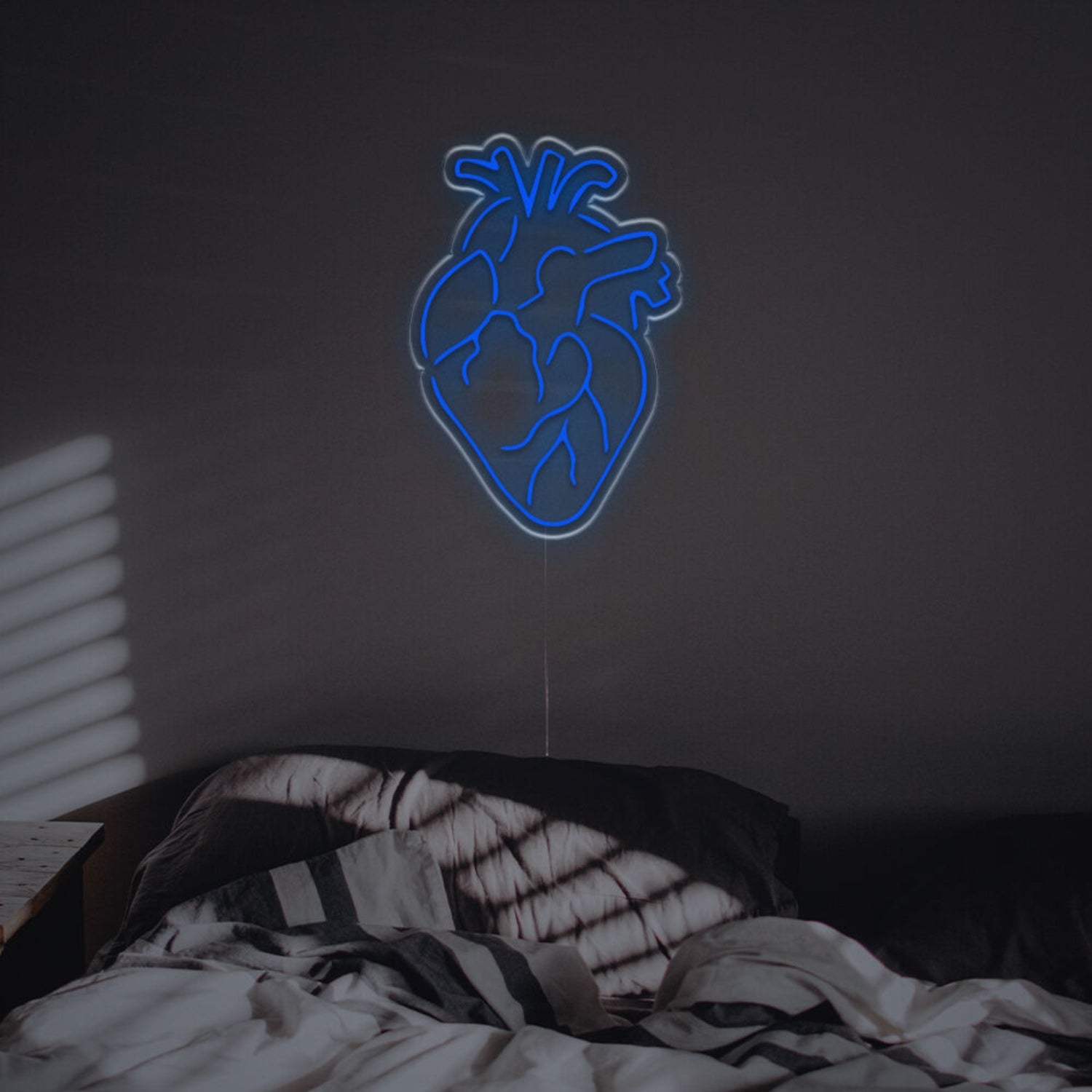 Wedding And Bar Ambiance With Detailed Heart Led Neon Sign | Shineneon