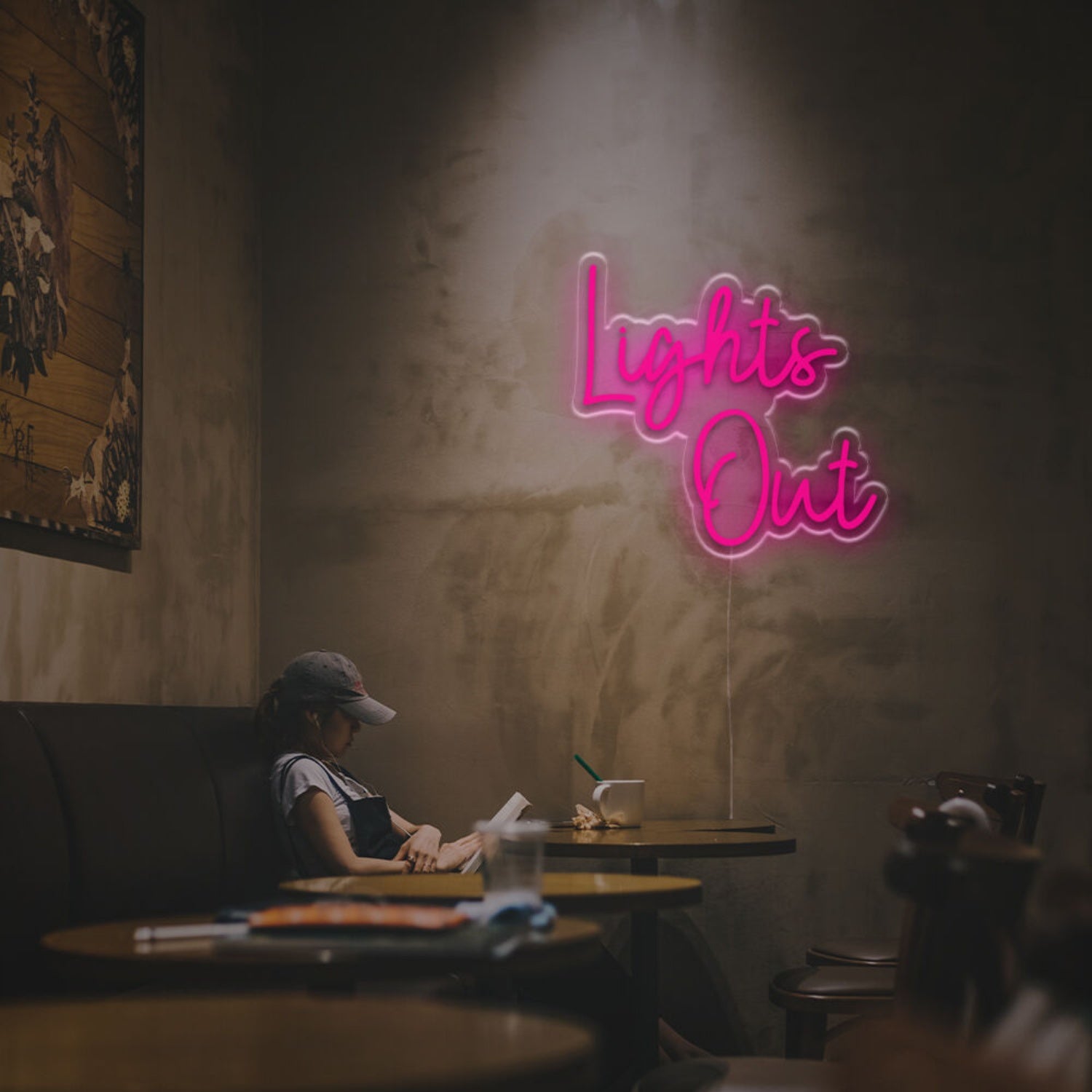 Wedding Bar And Office Ambience With The Lights Out Led Neon Sign | Shineneon