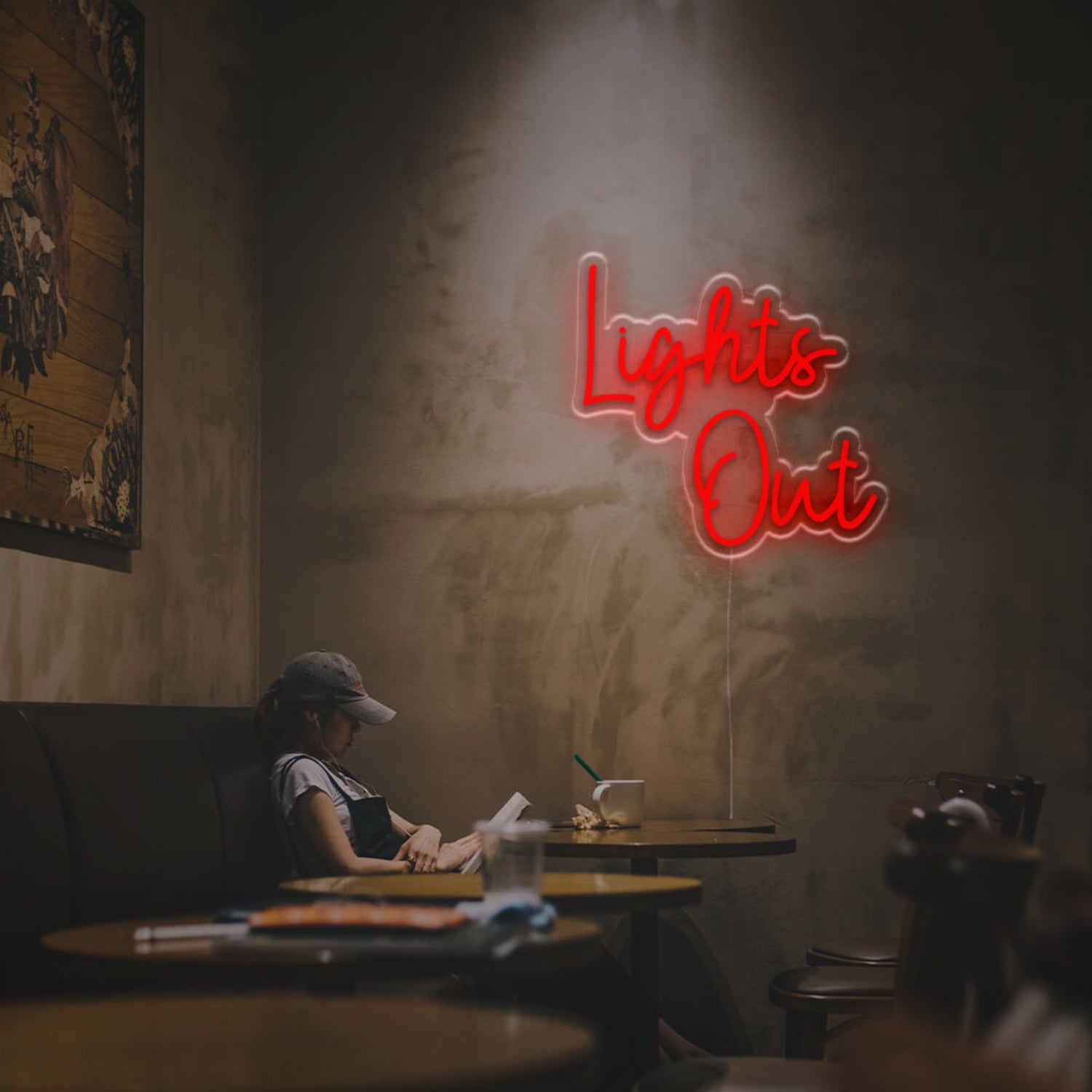 Wedding Bar And Office Ambience With The Lights Out Led Neon Sign | Shineneon