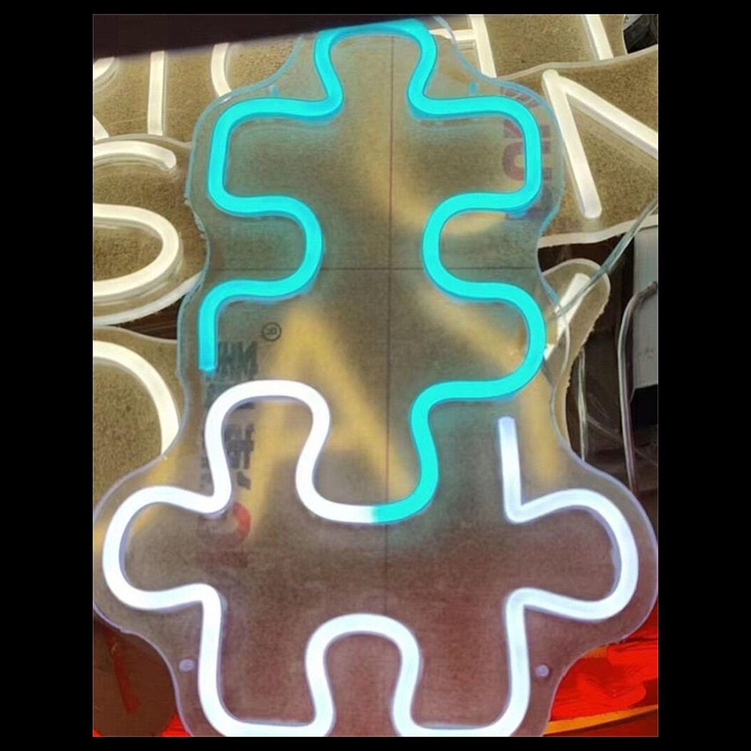Wedding Birthday Bash Jigsaw Puzzle Led Neon Sign - Shineneon