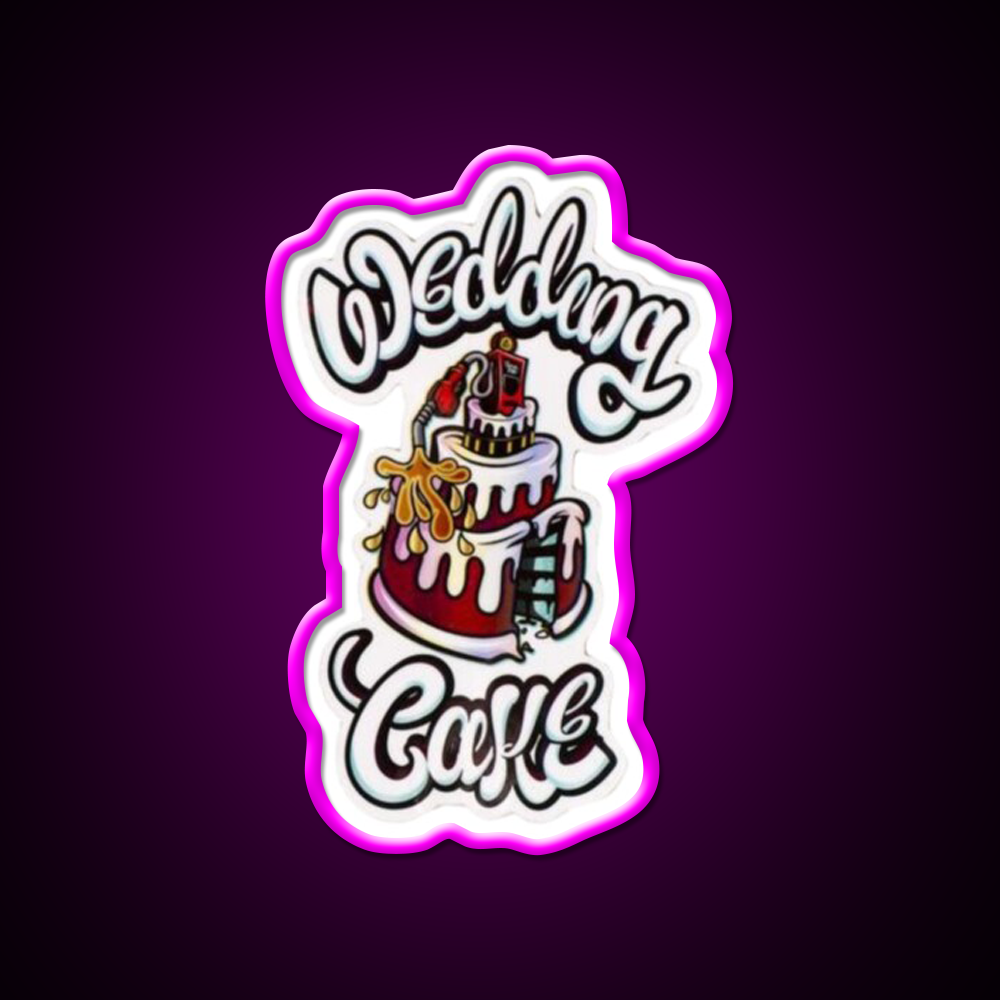 Wedding Cake Weed Hemp Inspired Green Leaf Led Neon Sign Rgb Color