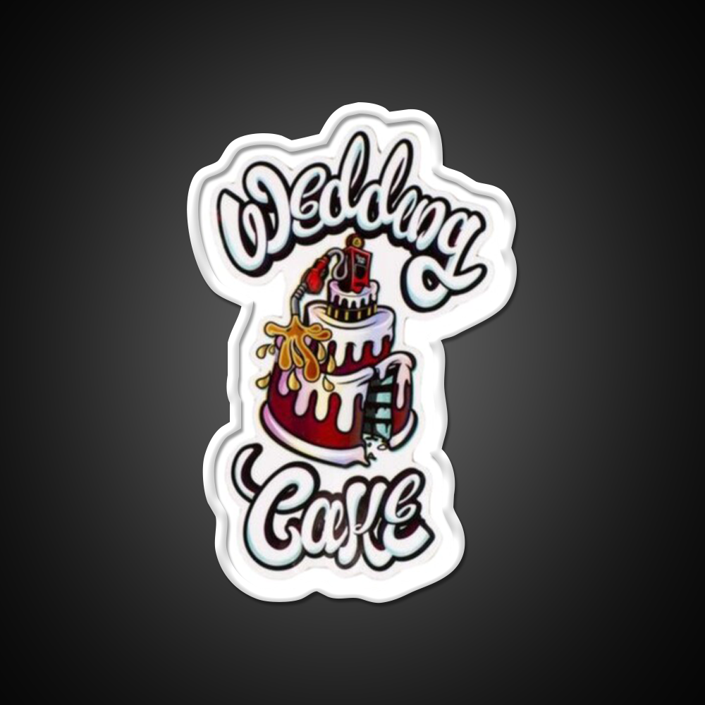 Wedding Cake Weed Hemp Inspired Green Leaf Led Neon Sign Rgb Color