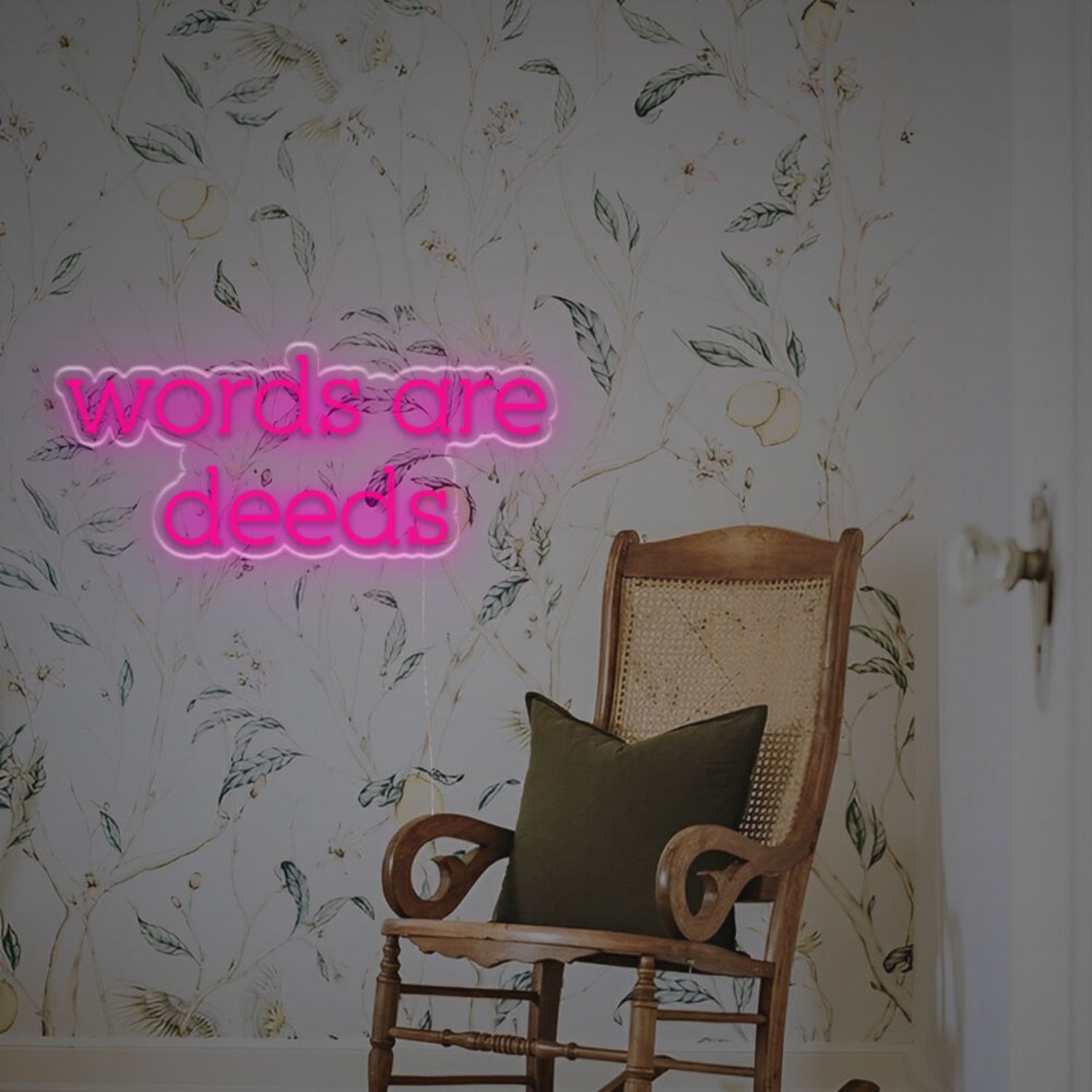 Wedding Discover The Charm With Words Are Deeds Led Neon Sign | Shineneon