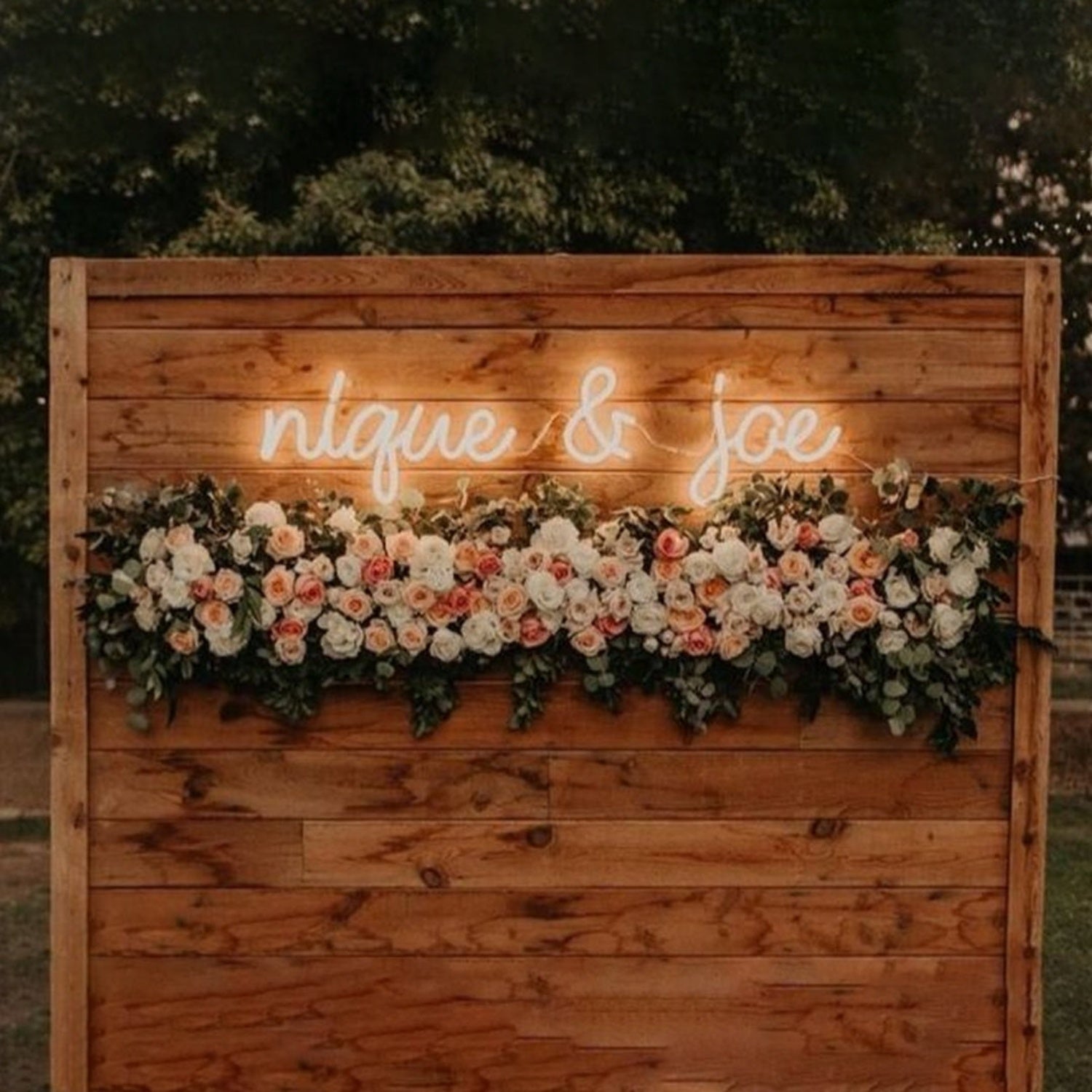 Wedding Led Neon Sign With First Names | Shineneon