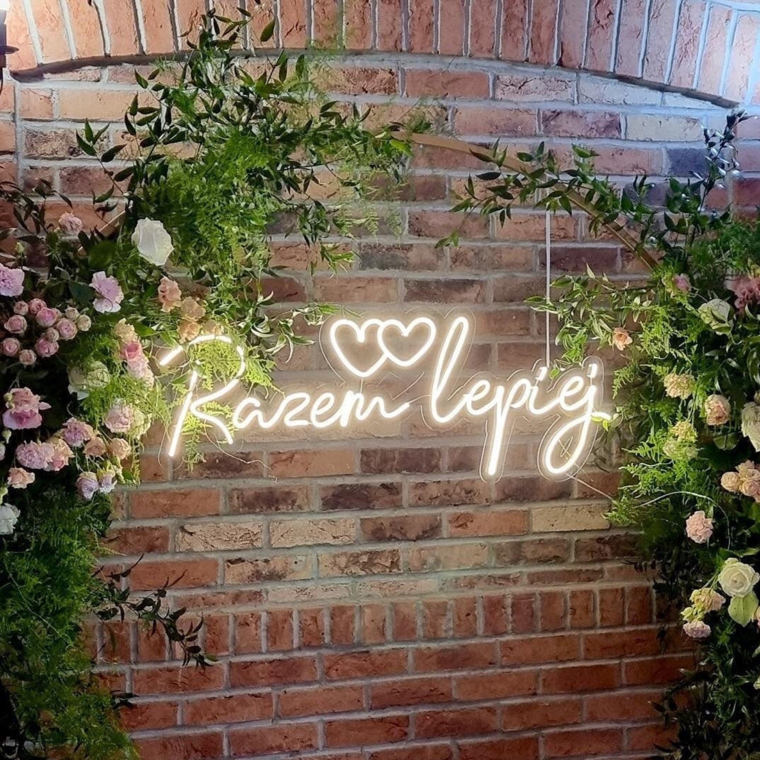 Wedding Led Neon Sign With Hearts And Your Names | Shineneon