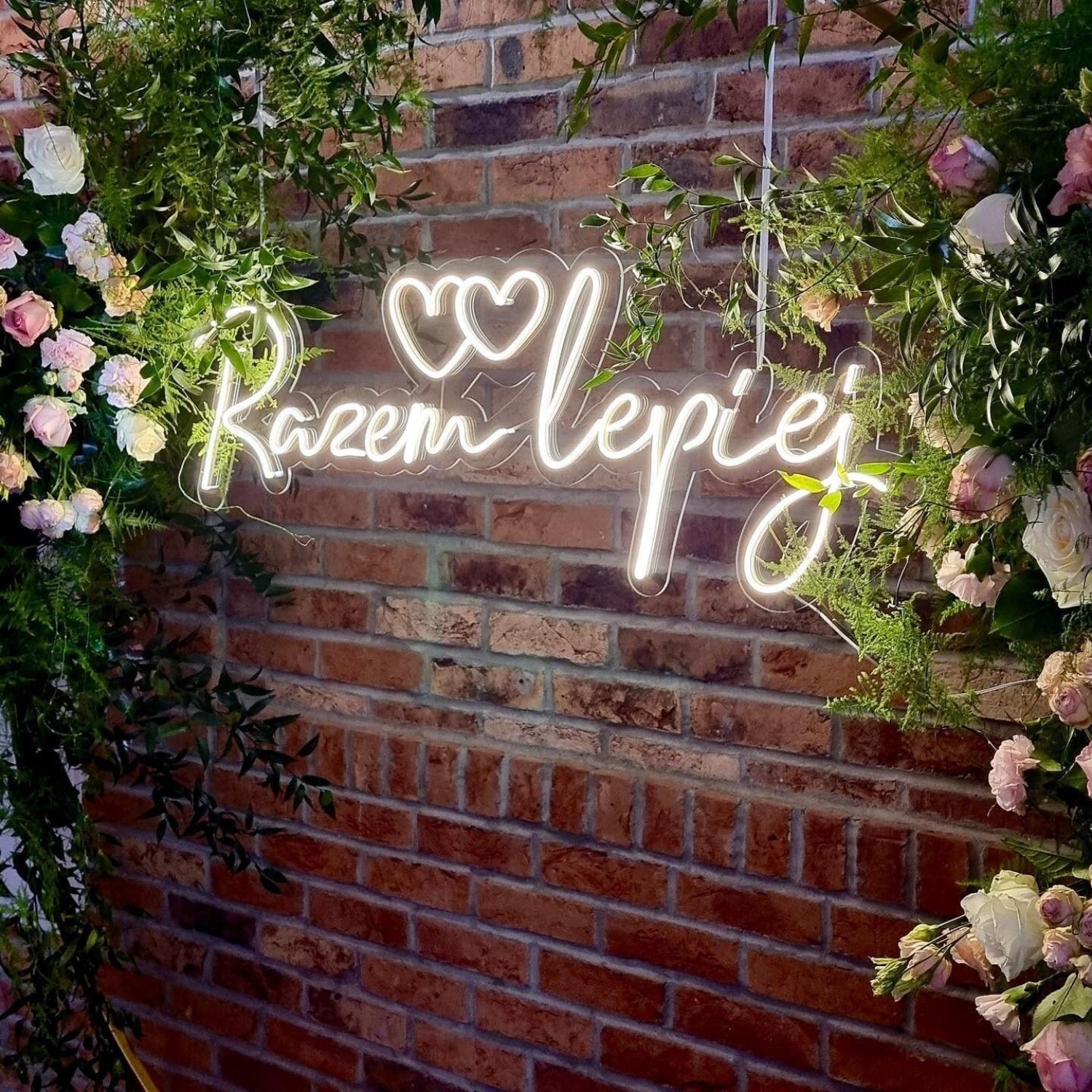 Wedding Led Neon Sign With Hearts And Your Names | Shineneon