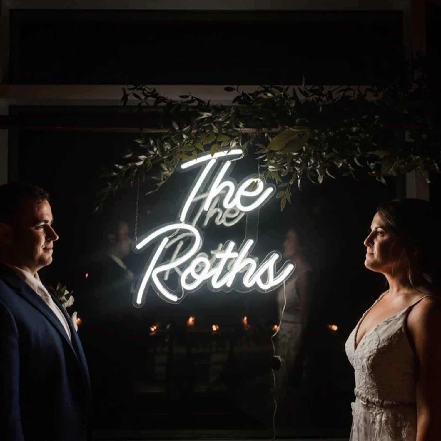 Wedding Led Neon Sign With Your Family Name Two Lines | Shineneon