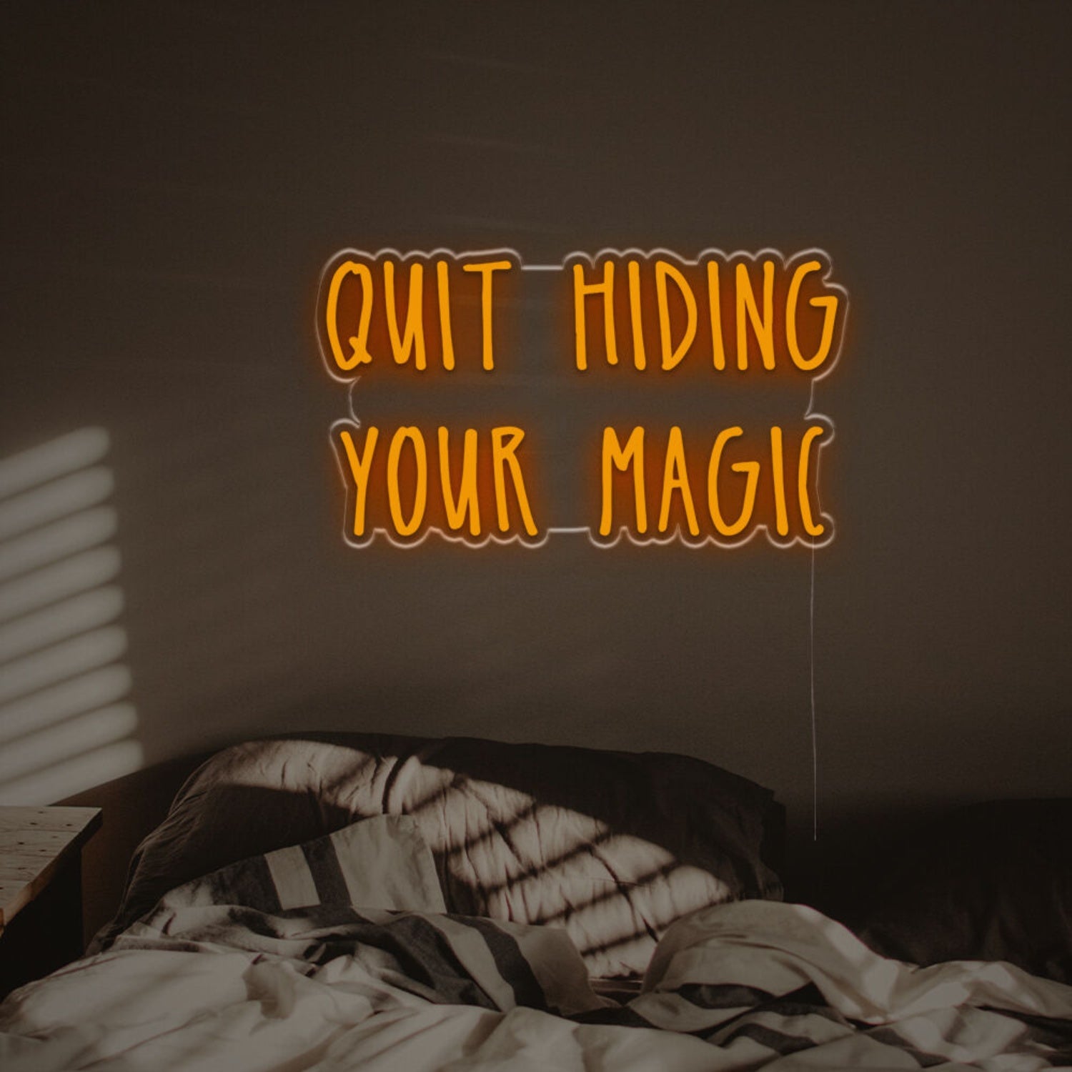 Wedding Venue With Quit Hiding Your Magic Led Neon Sign | Shineneon