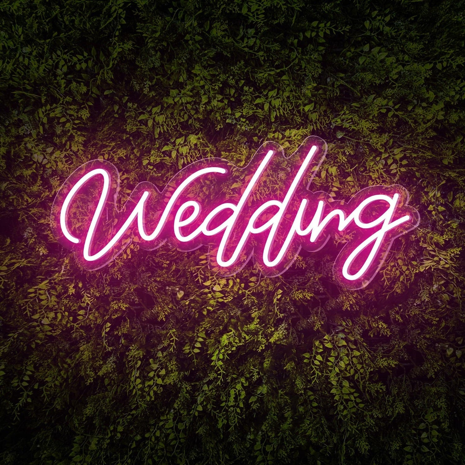 Wedding White Led Neon Sign For Greenery Wall Backdrop | Shineneon