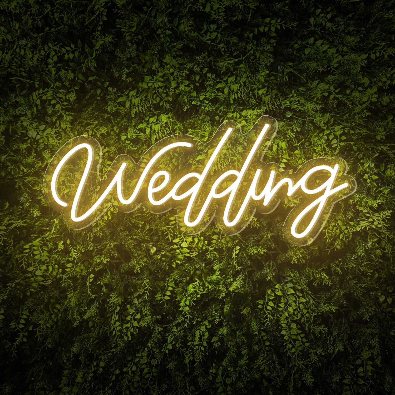 Wedding White Led Neon Sign For Greenery Wall Backdrop | Shineneon