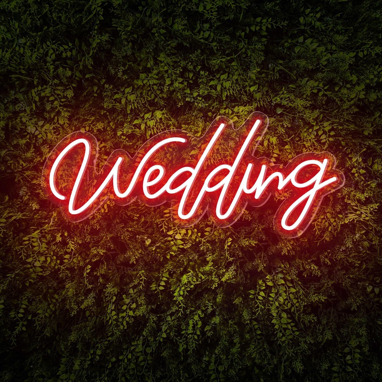 Wedding White Led Neon Sign For Greenery Wall Backdrop | Shineneon