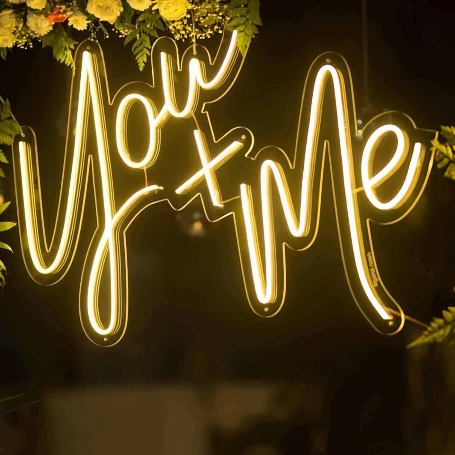 Wedding You And Me Neon Sign For Reception | Shineneon