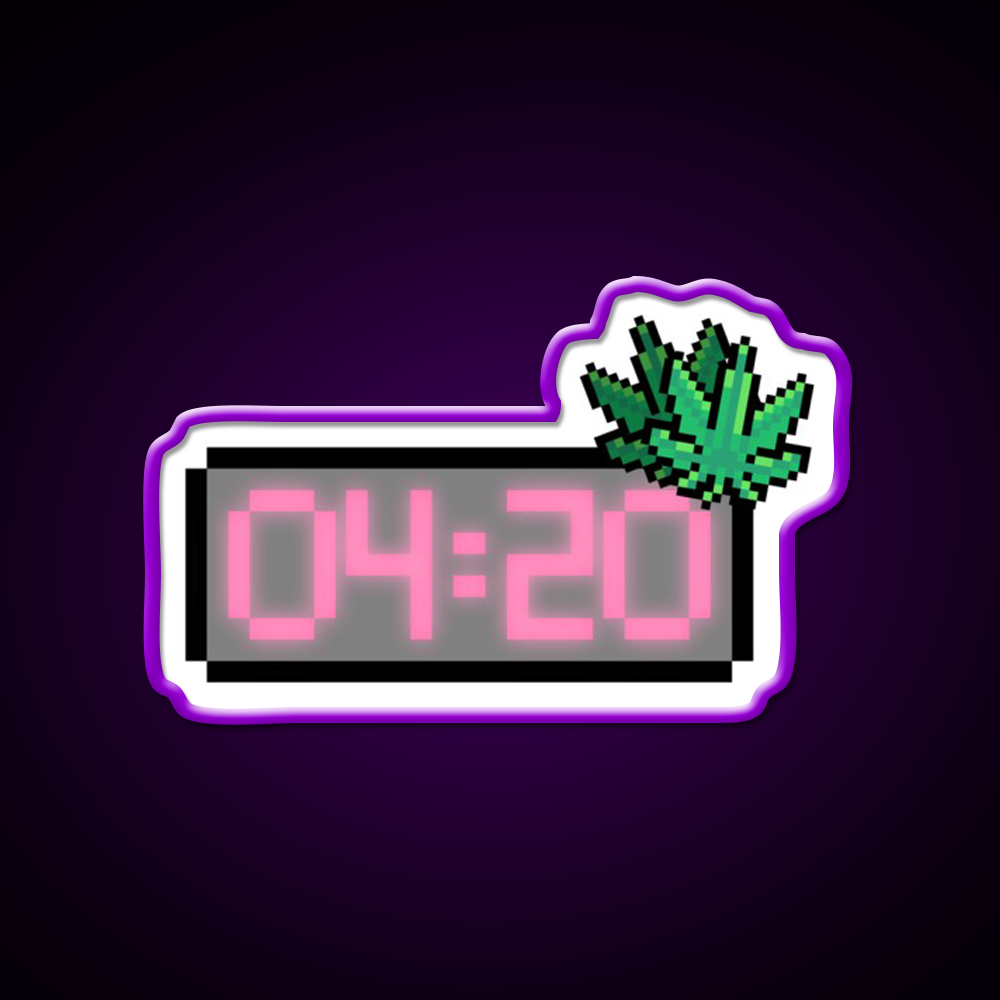 Weed Appointment Hemp Inspired Green Leaf Led Neon Sign Rgb Color - LED neon sign view 9