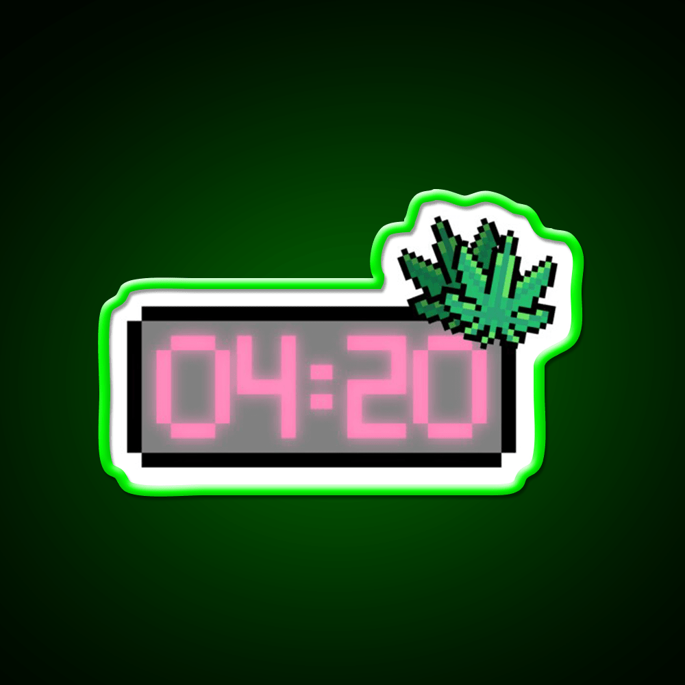 Weed Appointment Hemp Inspired Green Leaf Led Neon Sign Rgb Color - Shineneon