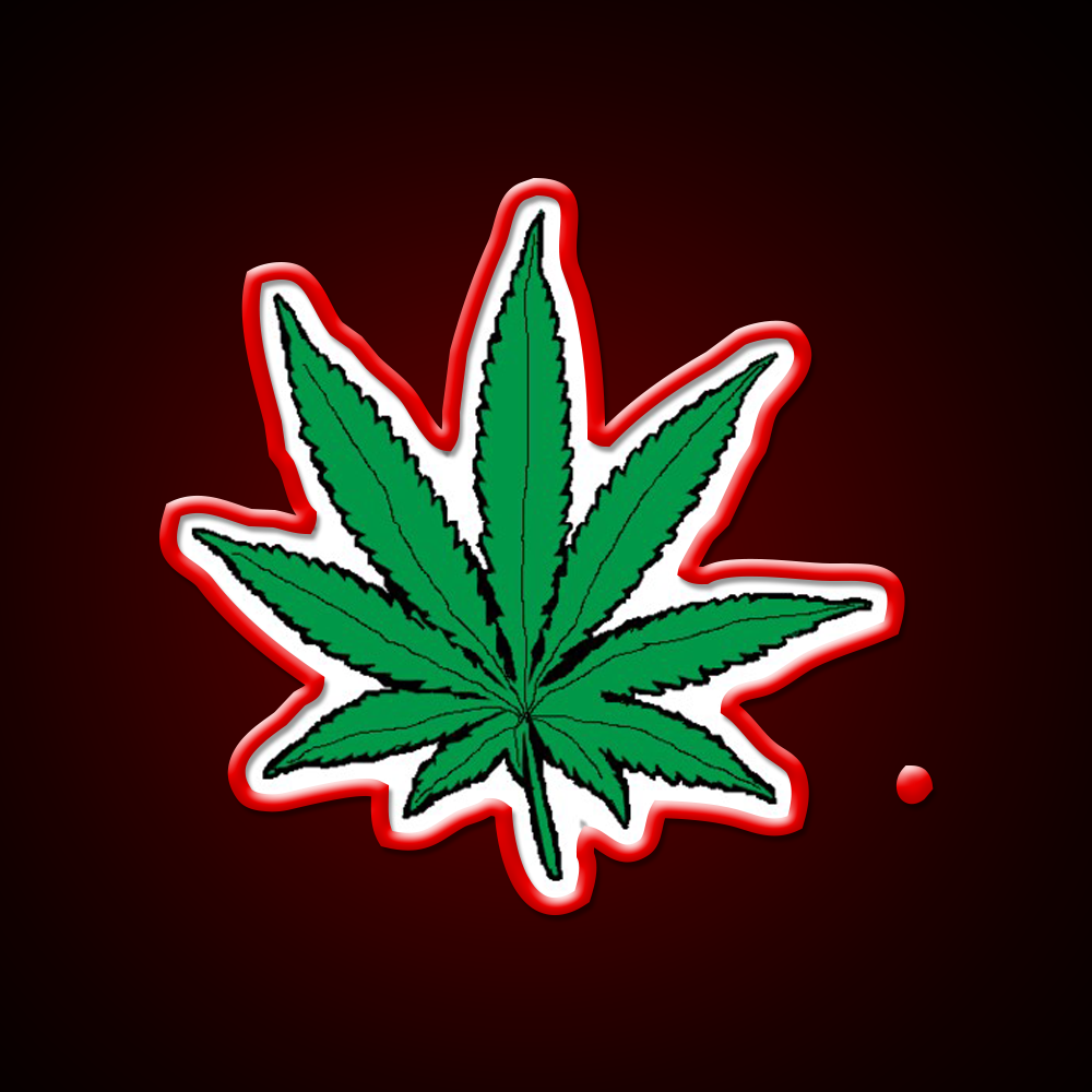 Weed Leaf Hemp Inspired Green Leaf Led Neon Sign Rgb Color - LED neon sign view 10