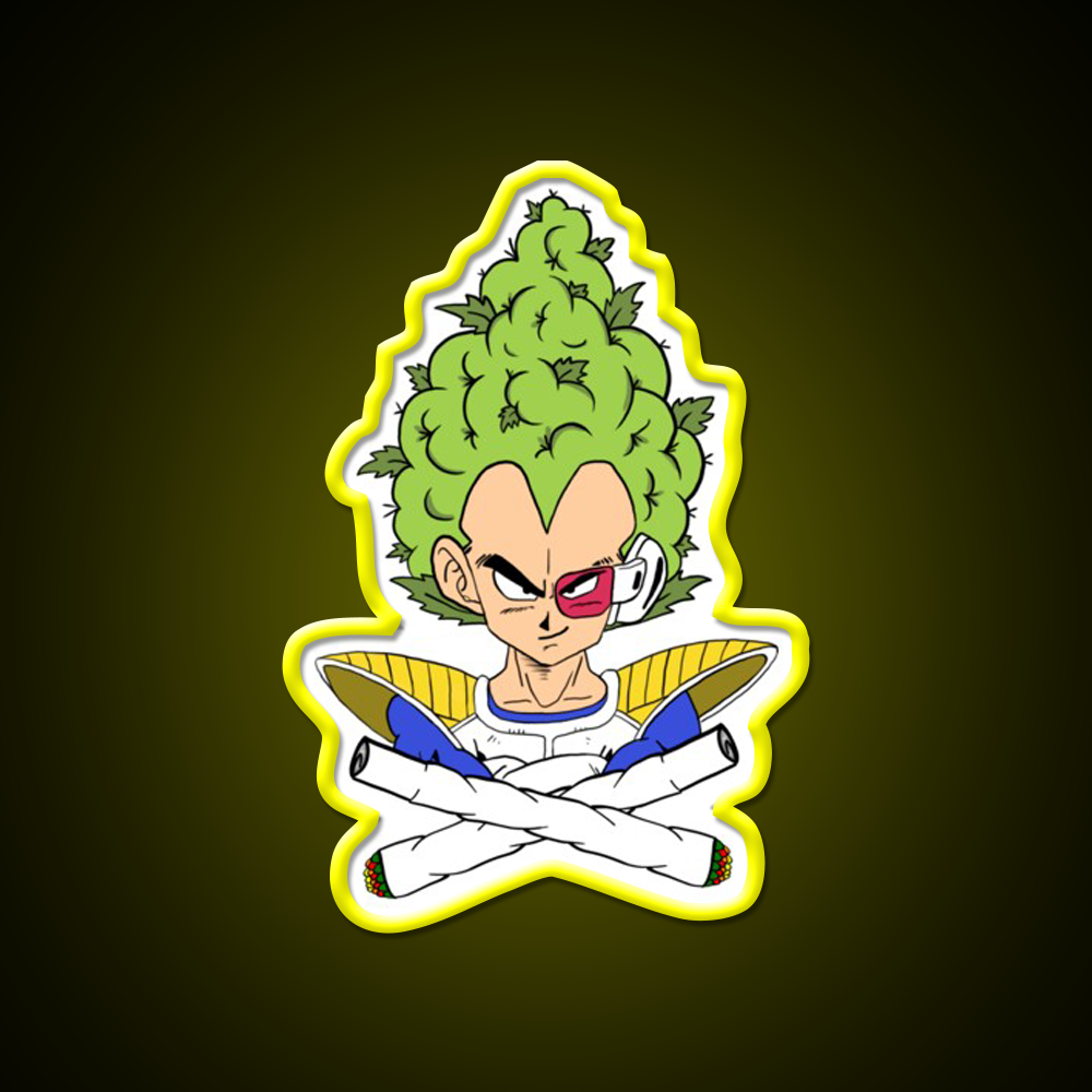 Weed Vegeta Hemp Inspired Green Leaf Led Neon Sign Rgb Color - LED neon sign view 7