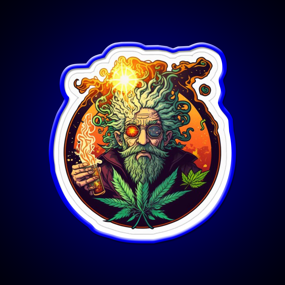 Weed Wizardry Collectible Hemp Inspired Green Leaf Led Neon Sign Rgb Color - LED neon sign view 5
