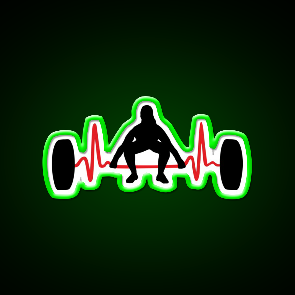 Weightlifting Woman Gym Fitness Led Neon Sign Rgb Color