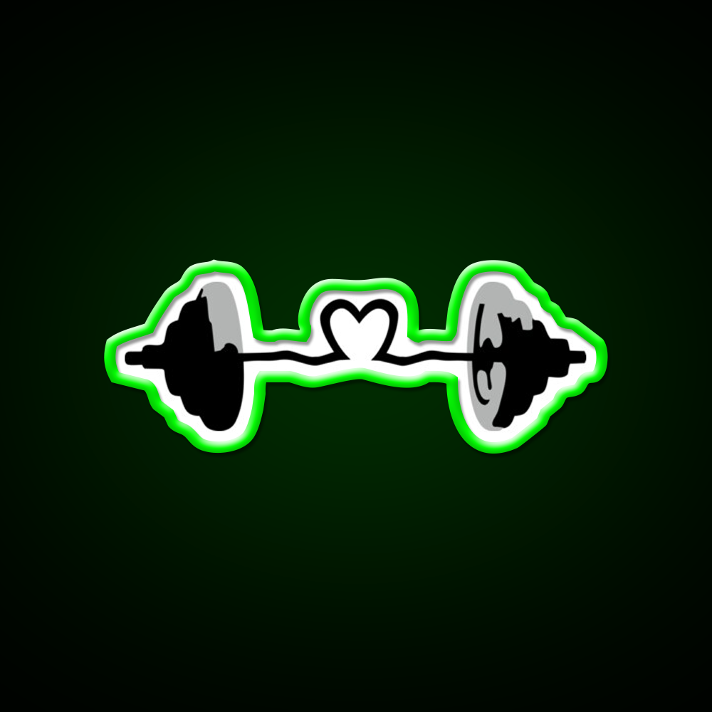 Weights Barbell Muscles Gym Fitness Led Neon Sign Rgb Color