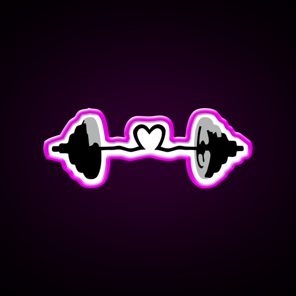 Weights Barbell Muscles Gym Fitness Led Neon Sign Rgb Color