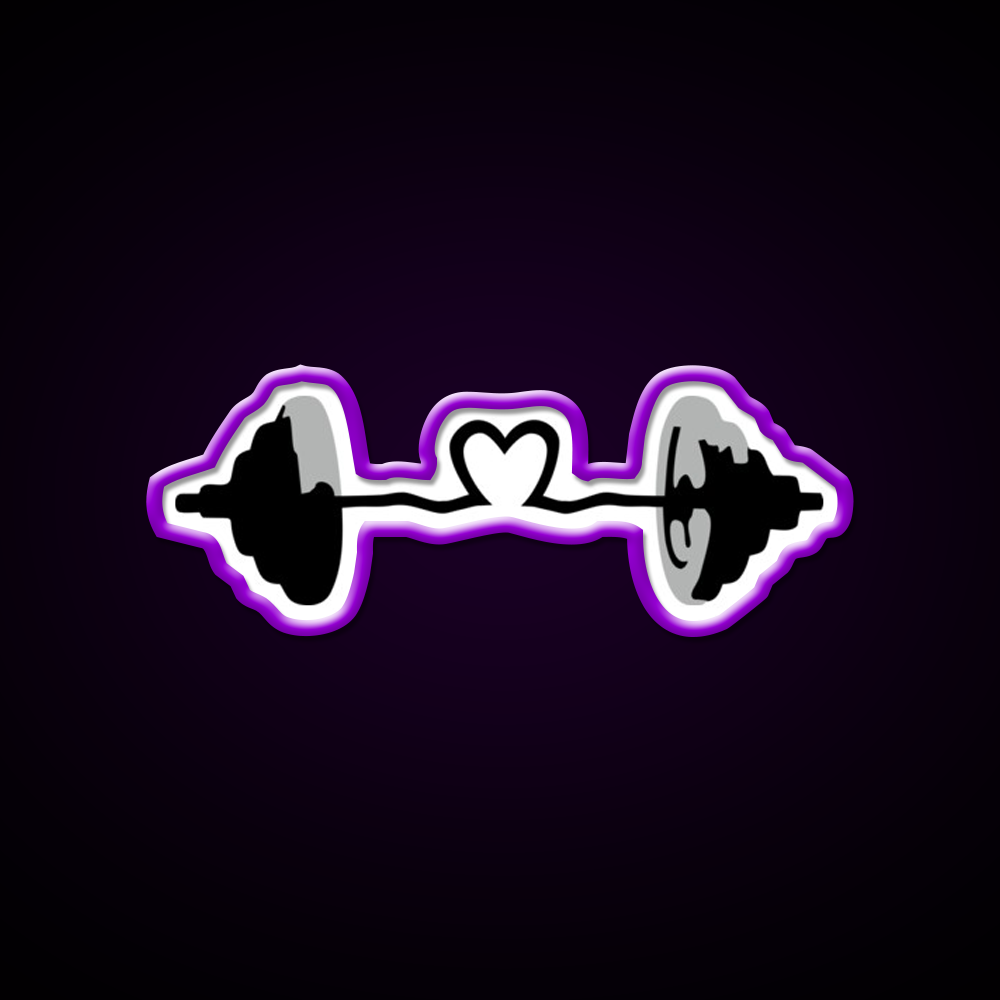 Weights Barbell Muscles Gym Fitness Led Neon Sign Rgb Color