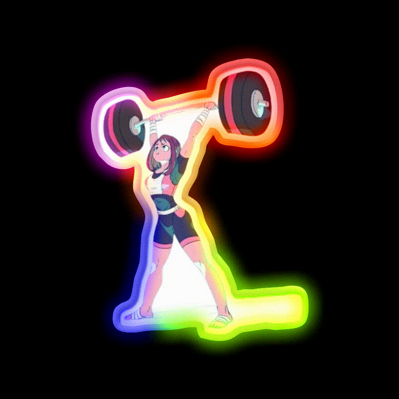 Weihtlifting Gym Fitness Led Neon Sign Rgb Color