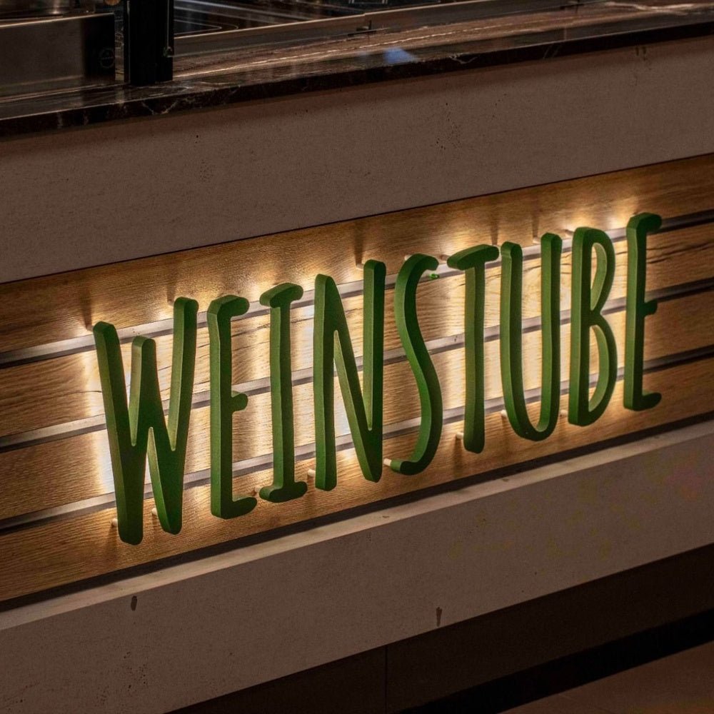 Weinstube 3D Backlit Channel Letters Led Light Sign - Shineneon
