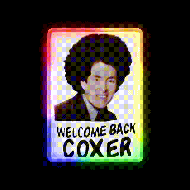 Welcome Back Coxer Welcome Led Neon Sign Open Sign Rgb Color - LED neon sign close-up detail